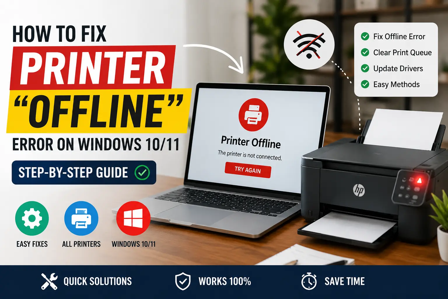 How to Fix Printer Offline