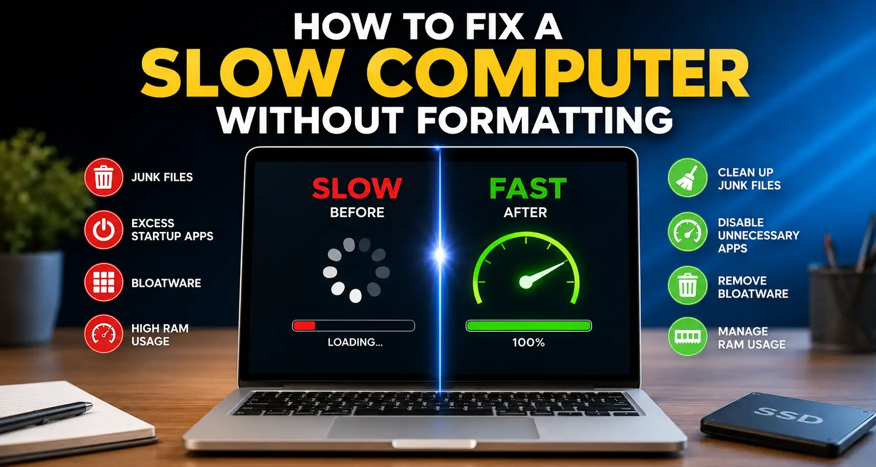 How to Fix Slow Computer Without Formatting
