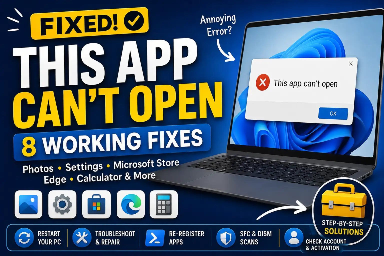 This app Cant be open