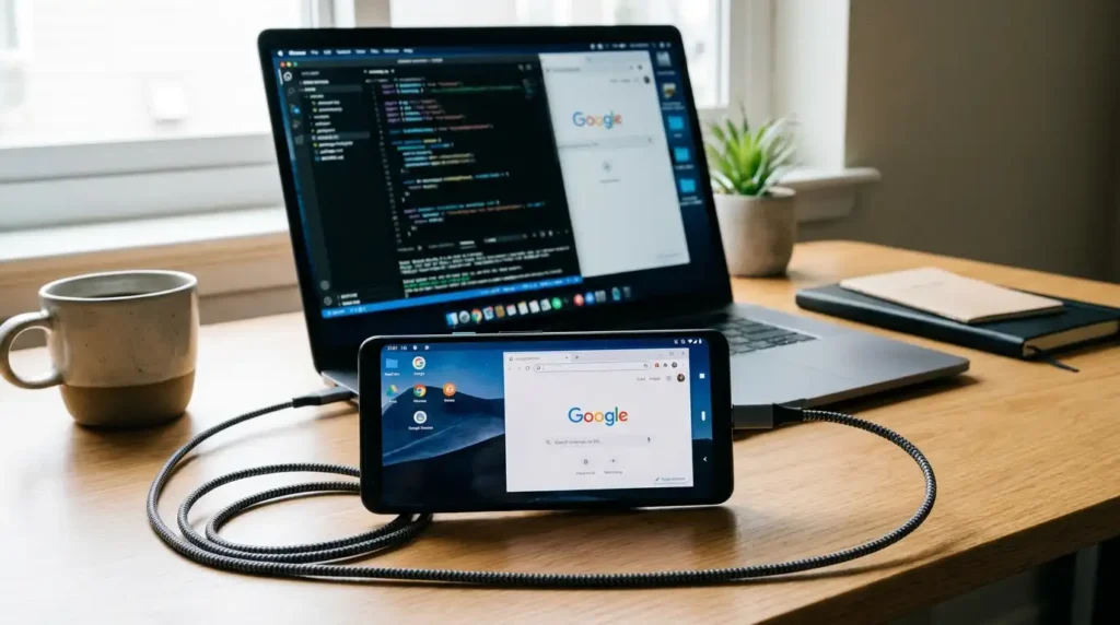 How to Use Android as Second Monitor for PC/Laptop (Free Methods That Actually Work) 9 Android phone connected via USB as second monitor low latency