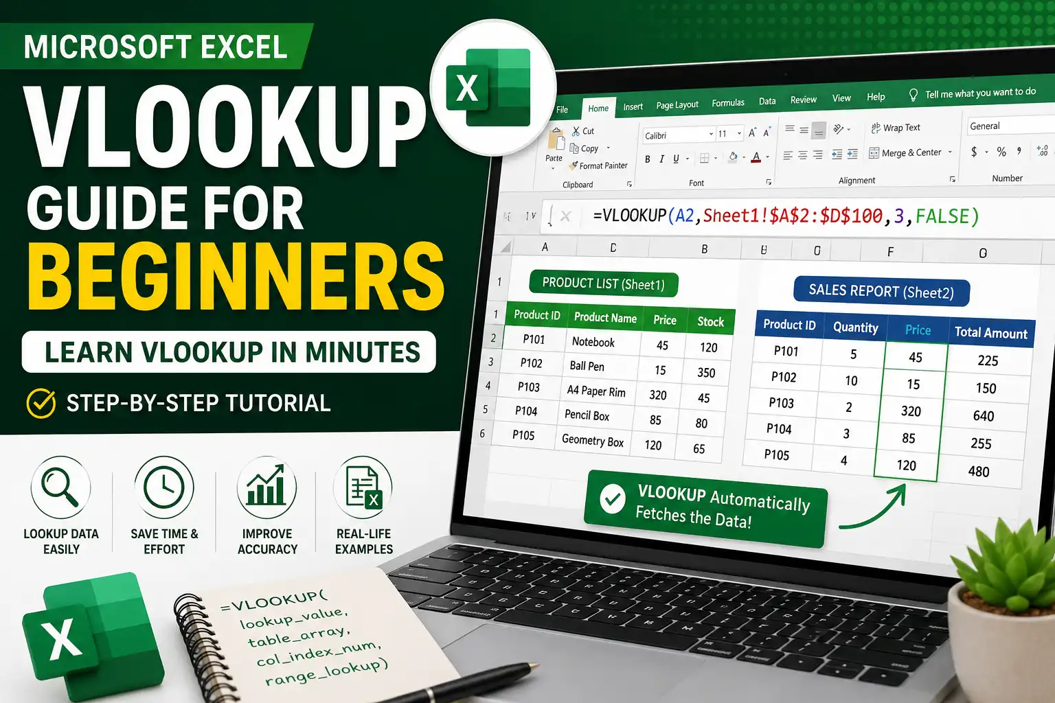 Excel VLOOKUP guide for beginners