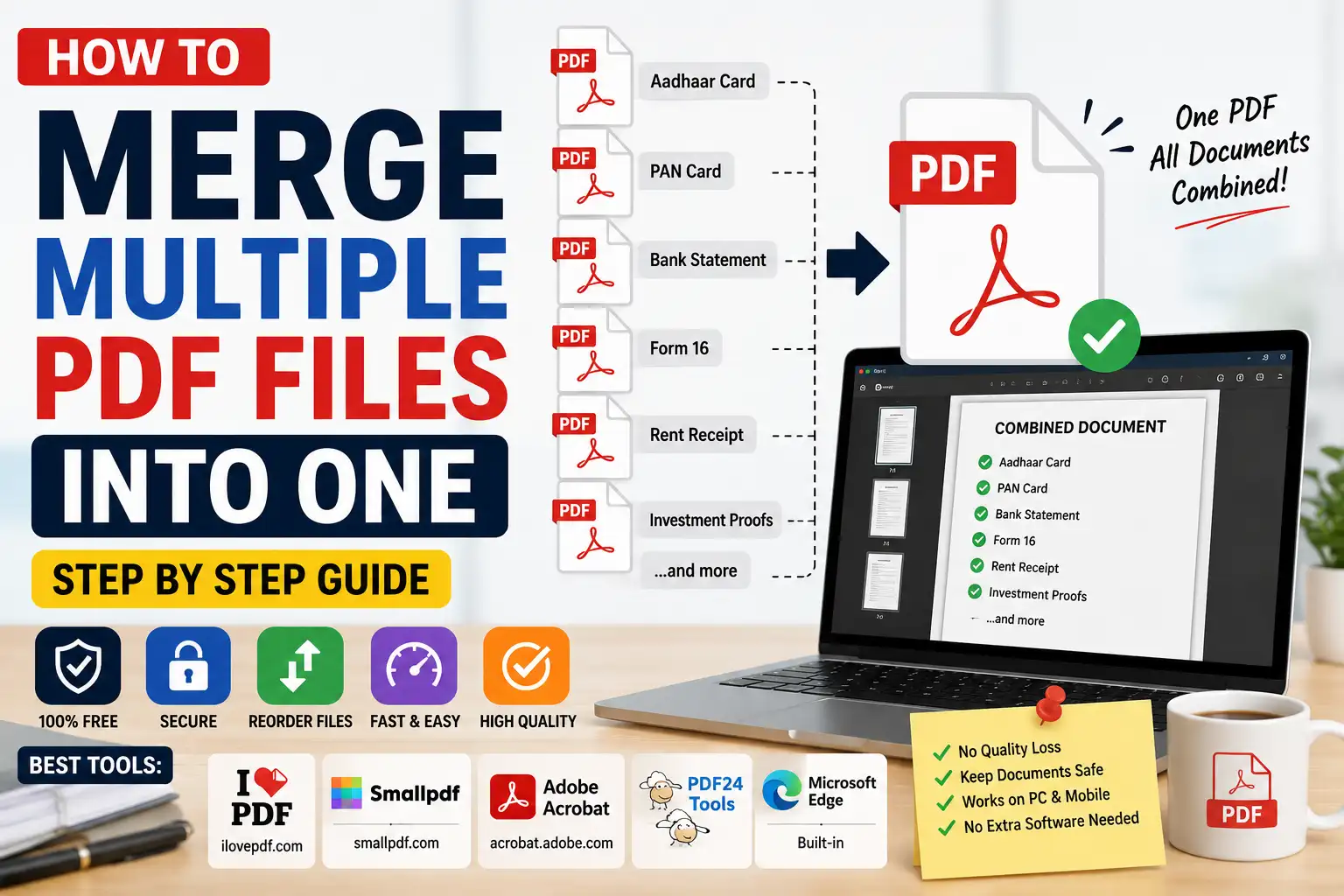 How to merge PDF files step-by-step