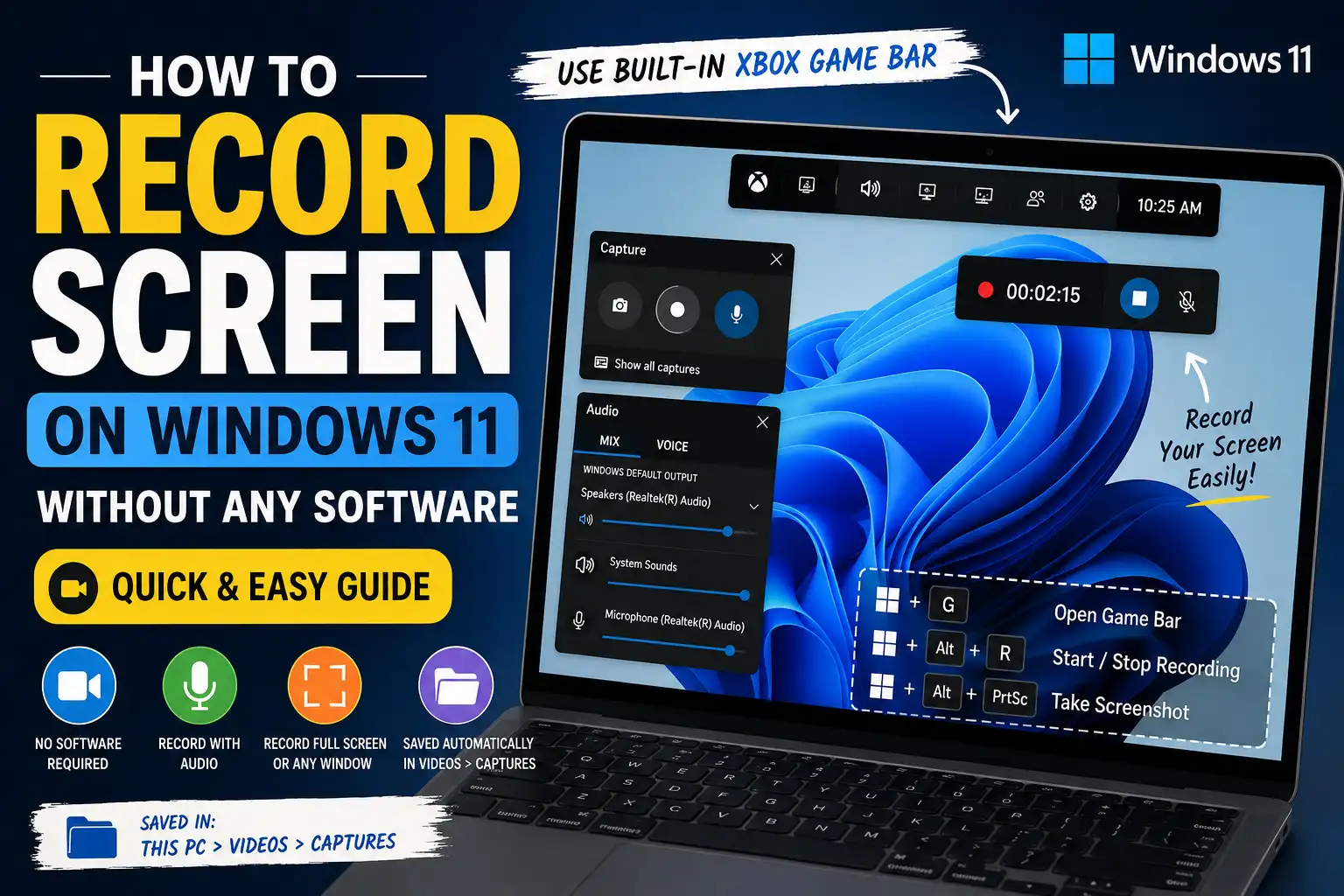 How to record screen on Windows 11