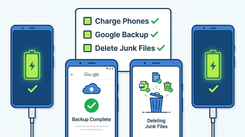 How to Transfer Data from Old Android to New Android Phone (2026 Guide – No Stress) 9 Preparation steps before transferring data to new Android phone