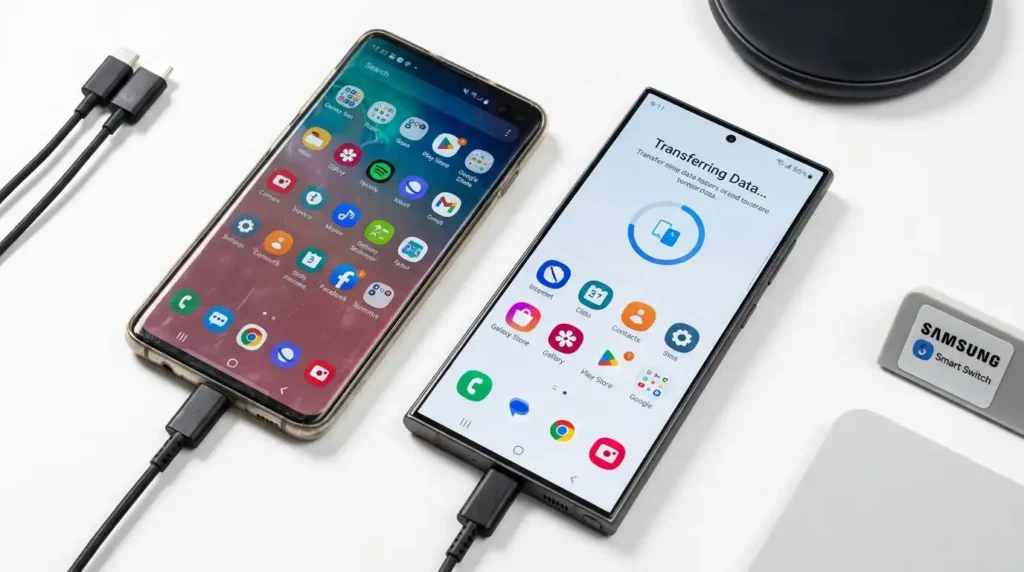 How to Transfer Data from Old Android to New Android Phone (2026 Guide – No Stress) 11 Using Smart Switch to transfer data between Samsung Galaxy phones