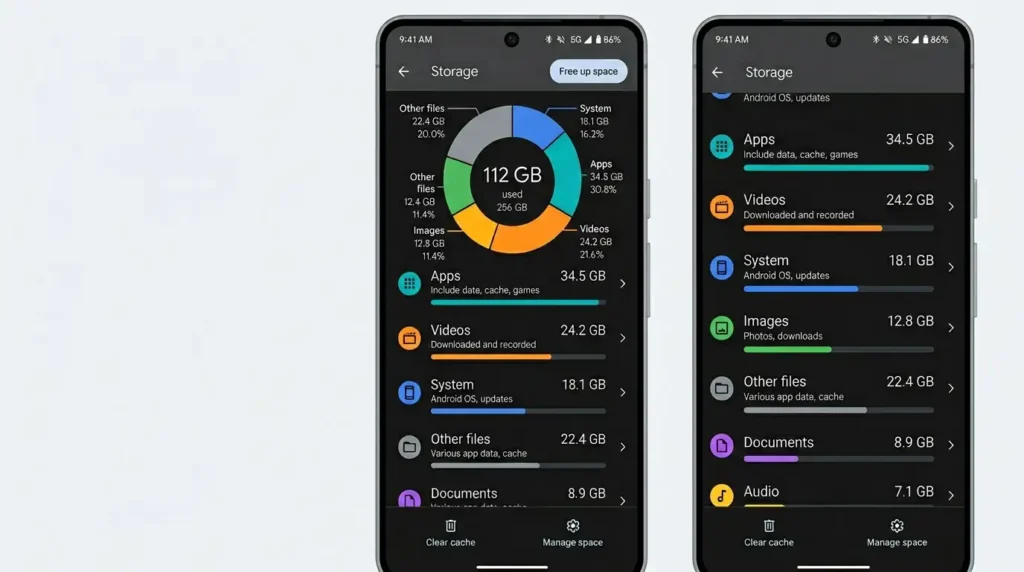 How to Free Up Storage on Android Without Deleting Apps (2026 Guide) 1 android-storage-breakdown