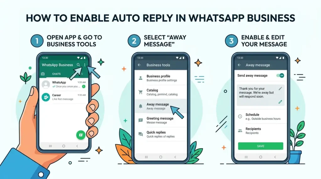 How to Set Up Auto-Reply in WhatsApp on Android (2026 Guide) 9 whatsapp-auto-reply-steps-android